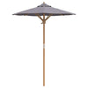 Puutarhavarjo Tummanharmaa 150 x 150 x 210 cm Bambu