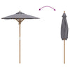 Puutarhavarjo Tummanharmaa 150 x 150 x 210 cm Bambu
