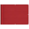 Parvekkeen sermi punainen 75x700 cm 100 % polyesteri Oxford