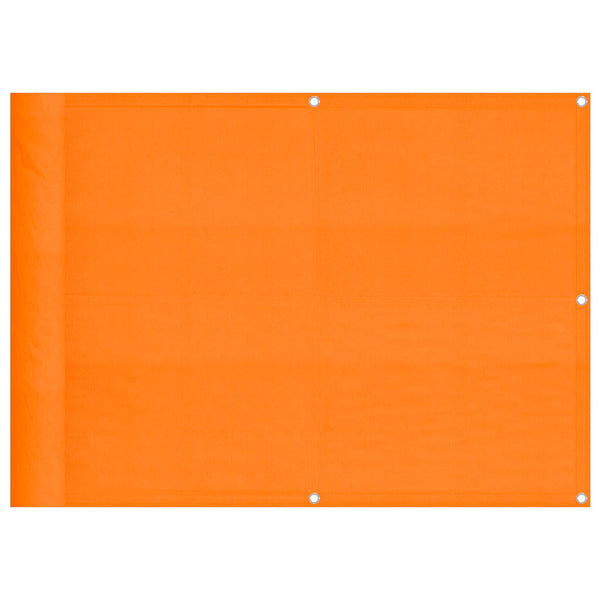 Parvekkeen sermi oranssi 75x800 cm 100% polyesteri Oxford