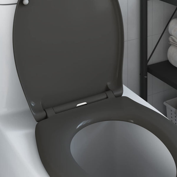 WC-istuin Antrasiitti 47 x 37 x 4 cm Duroplast