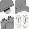 WC-istuin Harmaa 47 x 37 x 4 cm Duroplast