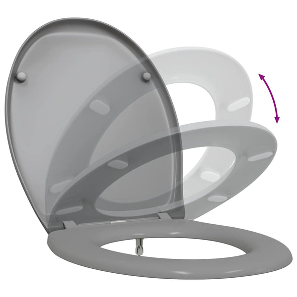WC-istuin Harmaa 47 x 37 x 4 cm Duroplast