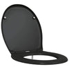 WC-istuin Musta 47 x 37 x 4 cm Duroplast