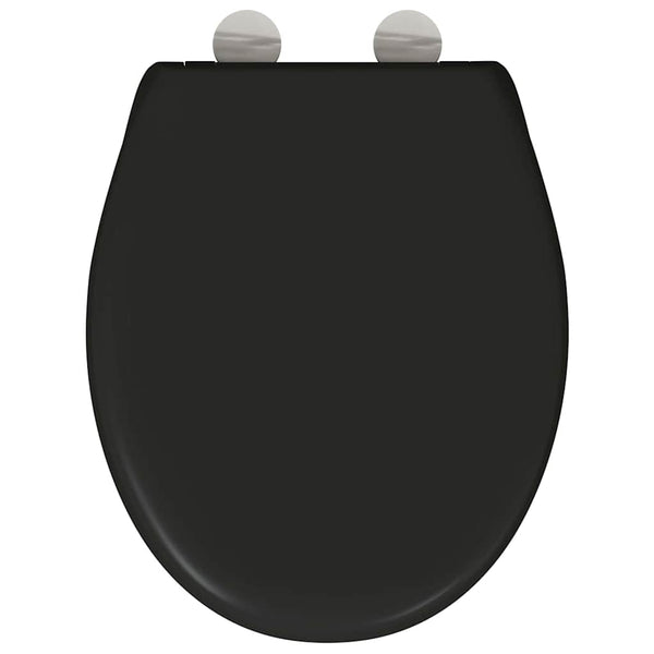 WC-istuin Musta 47 x 37 x 4 cm Duroplast