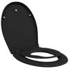 WC-istuin Musta 47 x 37 x 4 cm Duroplast