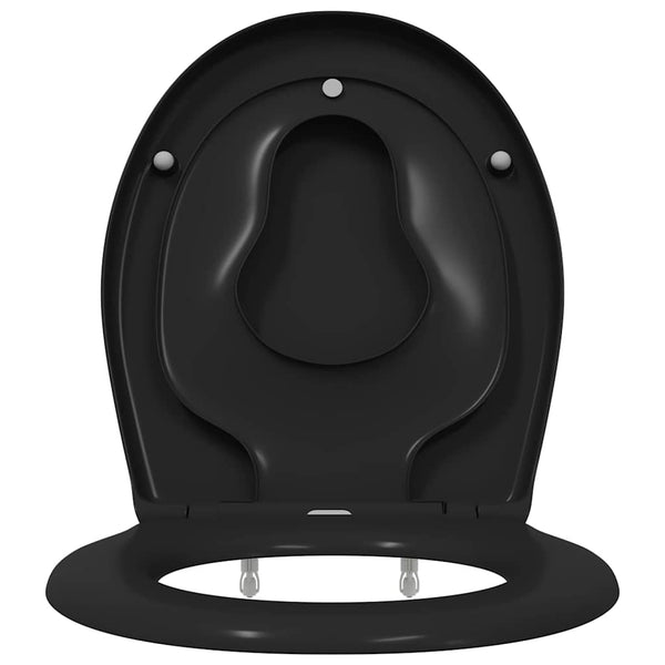 WC-istuin Musta 47 x 37 x 4 cm Duroplast