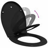 WC-istuin Musta 47 x 37 x 4 cm Duroplast
