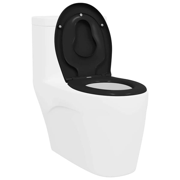 WC-istuin Musta 47 x 37 x 4 cm Duroplast