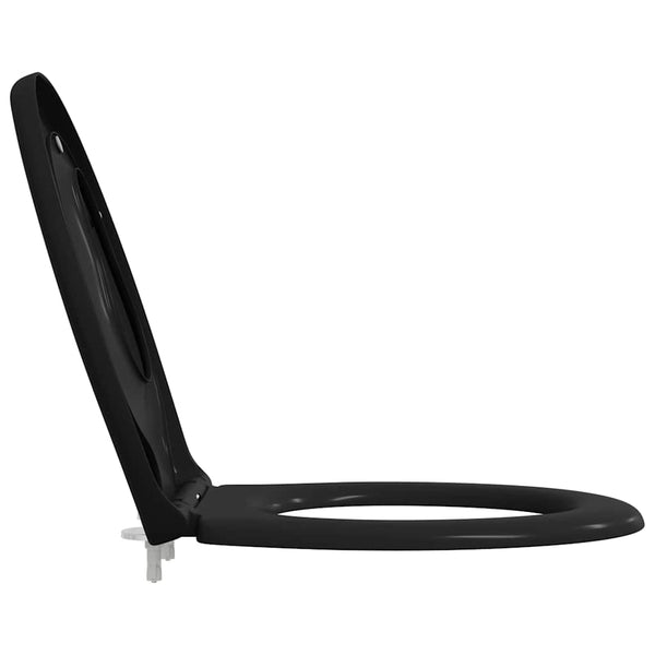 WC-istuin Musta 47 x 37 x 4 cm Duroplast