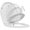 WC-istuin Valkoinen 47 x 37 x 4 cm Duroplast