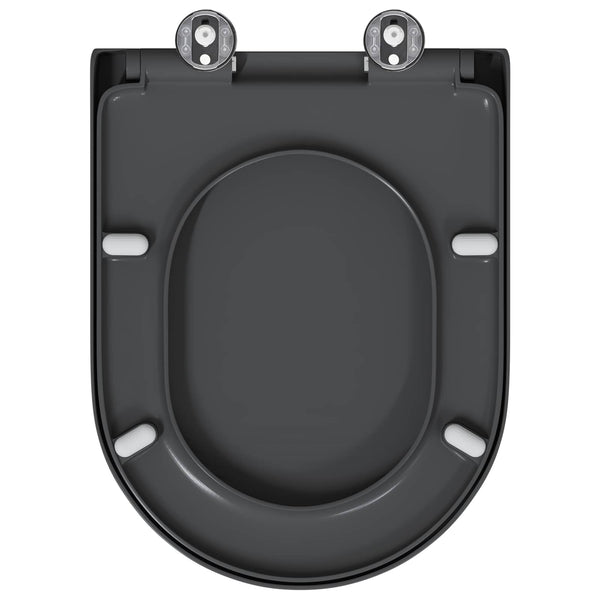 WC-istuin Antrasiitti 49 x 36 x 4 cm Duroplast