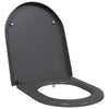 WC-istuin Antrasiitti 49 x 36 x 4 cm Duroplast