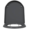 WC-istuin Antrasiitti 49 x 36 x 4 cm Duroplast