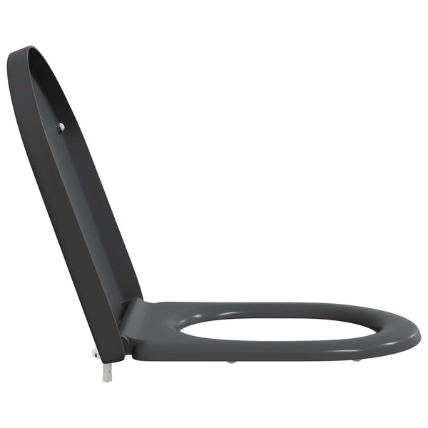 WC-istuin Antrasiitti 49 x 36 x 4 cm Duroplast