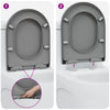 WC-istuin Harmaa 49 x 36 x 4 cm Duroplast