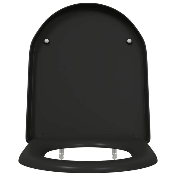 WC-istuin Musta 49 x 36 x 4 cm Duroplast