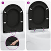 WC-istuin Musta 49 x 36 x 4 cm Duroplast