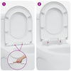 WC-istuin Valkoinen 49 x 36 x 4 cm Duroplast