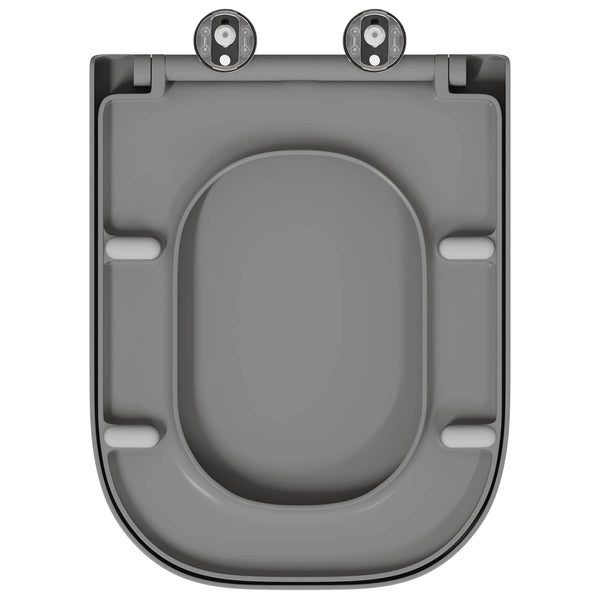 WC-istuin Harmaa 47,5 x 35 x 3,6 cm Duroplast