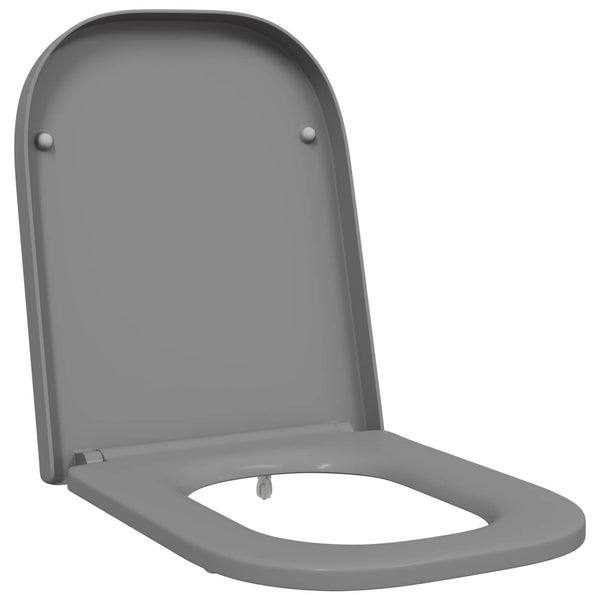 WC-istuin Harmaa 47,5 x 35 x 3,6 cm Duroplast