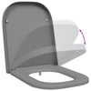WC-istuin Harmaa 47,5 x 35 x 3,6 cm Duroplast