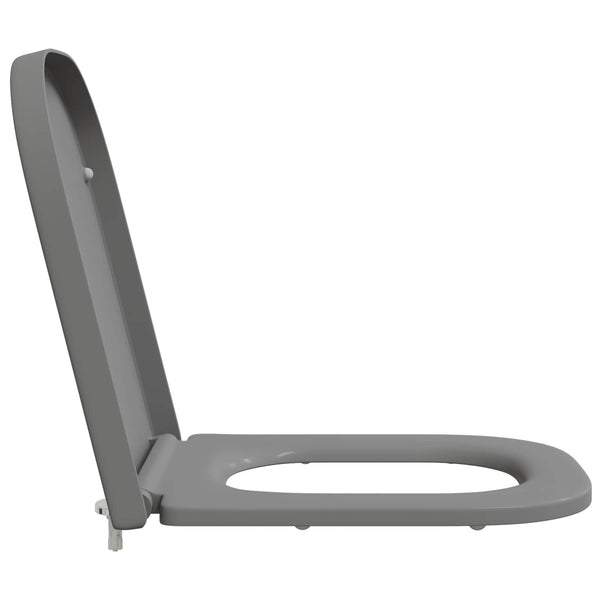 WC-istuin Harmaa 47,5 x 35 x 3,6 cm Duroplast
