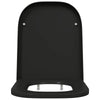 WC-istuin Musta 47,5 x 35 x 3,6 cm Duroplast