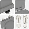 WC-istuin Harmaa 45,5 x 37,5 x 3,8 cm Duroplast