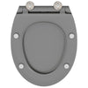 WC-istuin Harmaa 45,5 x 37,5 x 3,8 cm Duroplast