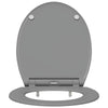 WC-istuin Harmaa 45,5 x 37,5 x 3,8 cm Duroplast
