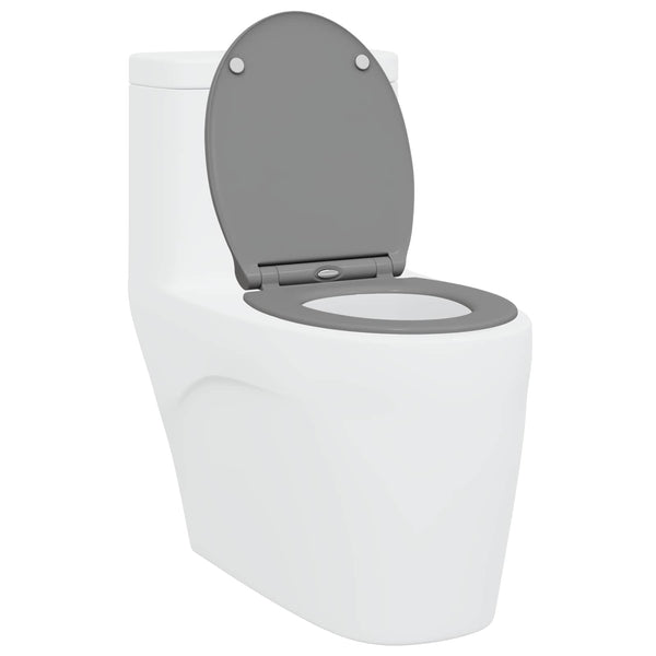WC-istuin Harmaa 45,5 x 37,5 x 3,8 cm Duroplast