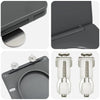 WC-istuin Antrasiitti 47 x 36 x 3,4 cm Duroplast
