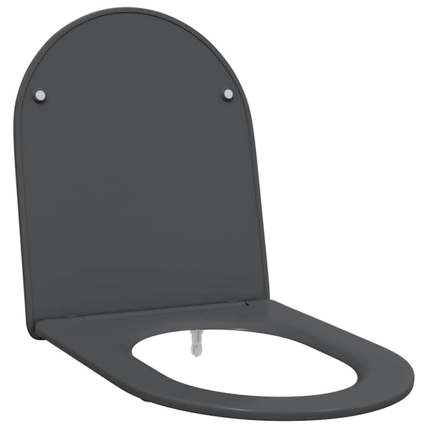 WC-istuin Antrasiitti 47 x 36 x 3,4 cm Duroplast
