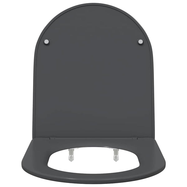 WC-istuin Antrasiitti 47 x 36 x 3,4 cm Duroplast