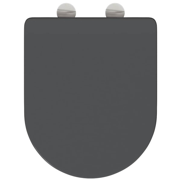 WC-istuin Antrasiitti 47 x 36 x 3,4 cm Duroplast