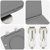 WC-istuin Harmaa 47 x 36 x 3,4 cm Duroplast