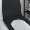 WC-istuin Musta 47 x 36 x 3,4 cm Duroplast