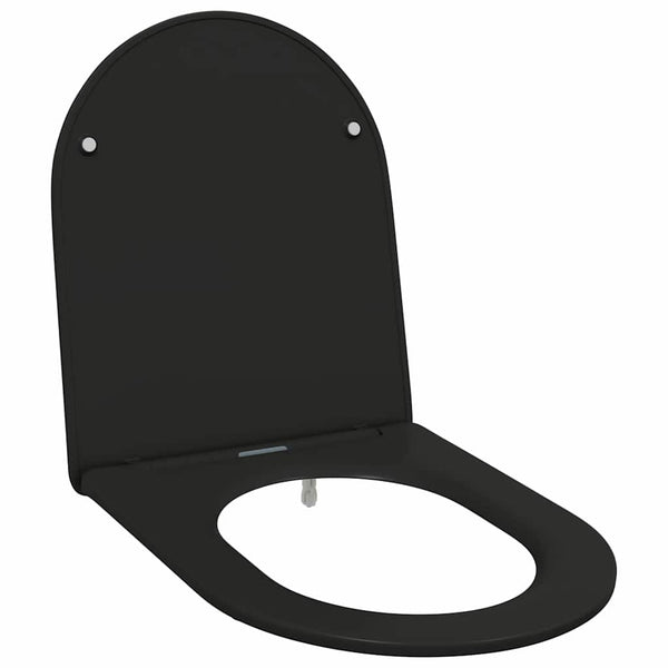 WC-istuin Musta 47 x 36 x 3,4 cm Duroplast