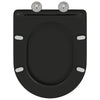 WC-istuin Musta 47 x 36 x 3,4 cm Duroplast