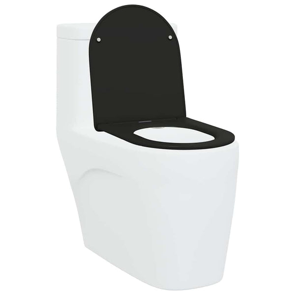 WC-istuin Musta 47 x 36 x 3,4 cm Duroplast