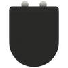 WC-istuin Musta 47 x 36 x 3,4 cm Duroplast