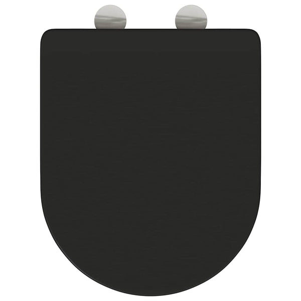 WC-istuin Musta 47 x 36 x 3,4 cm Duroplast