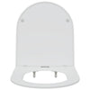 WC-istuin valkoinen 47 x 36 x 3,4 cm Duroplast