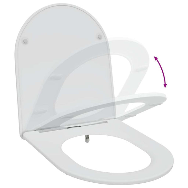 WC-istuin valkoinen 47 x 36 x 3,4 cm Duroplast