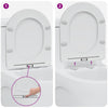 WC-istuin valkoinen 47 x 36 x 3,4 cm Duroplast
