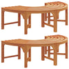 Puun penkki 8 -Seater 2 kpl 160 x 80 x 45cm Tiheä Eukalyptuspuu