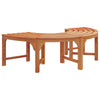 Puun penkki 8 -Seater 2 kpl 160 x 80 x 45cm Tiheä Eukalyptuspuu