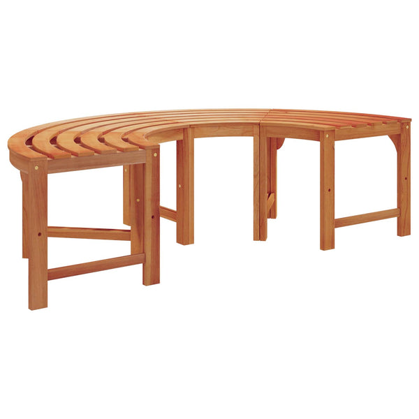 Puun penkki 8 -Seater 2 kpl 160 x 80 x 45cm Tiheä Eukalyptuspuu