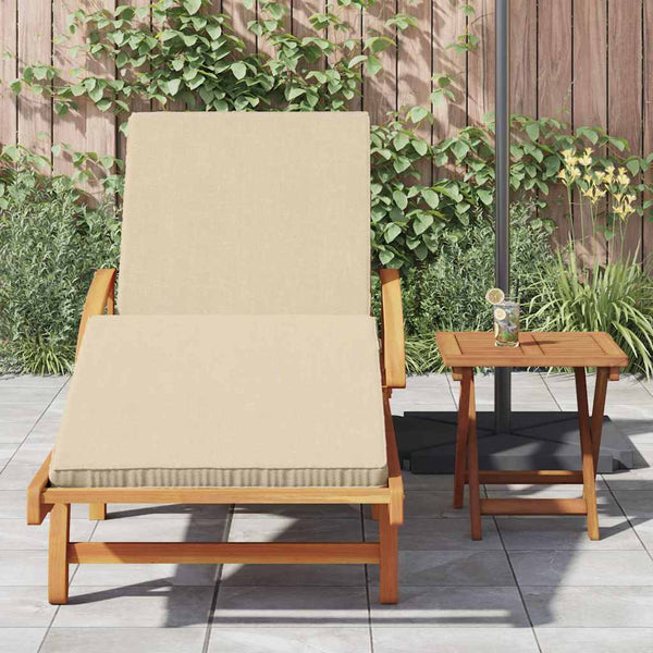 Aurinkotuoli 2 kpl Tiheä akasiapuu Beige